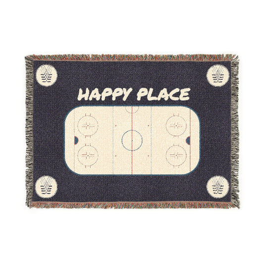Happy Place Woven Blanket
