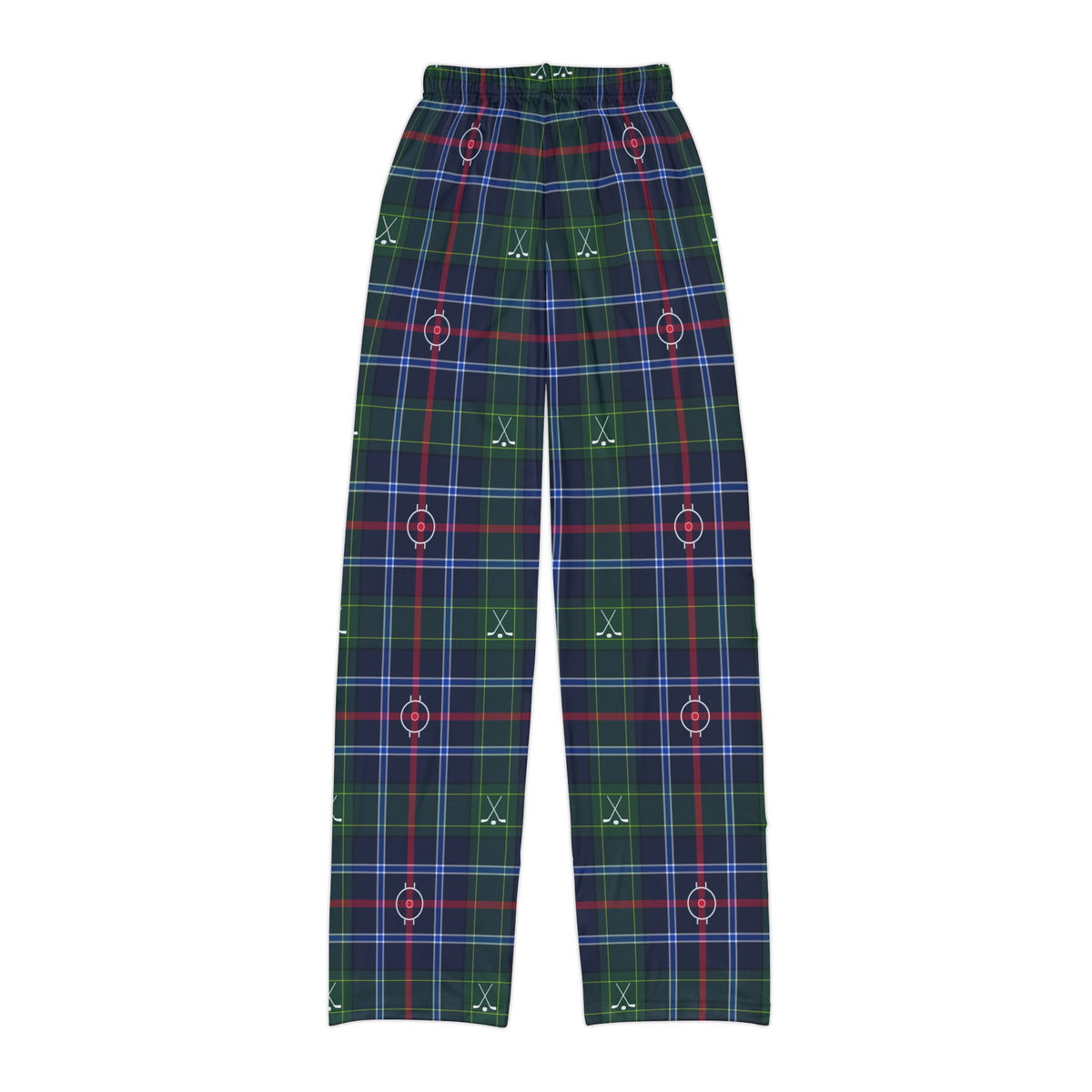 Puck Drop Plaid Kids PJs