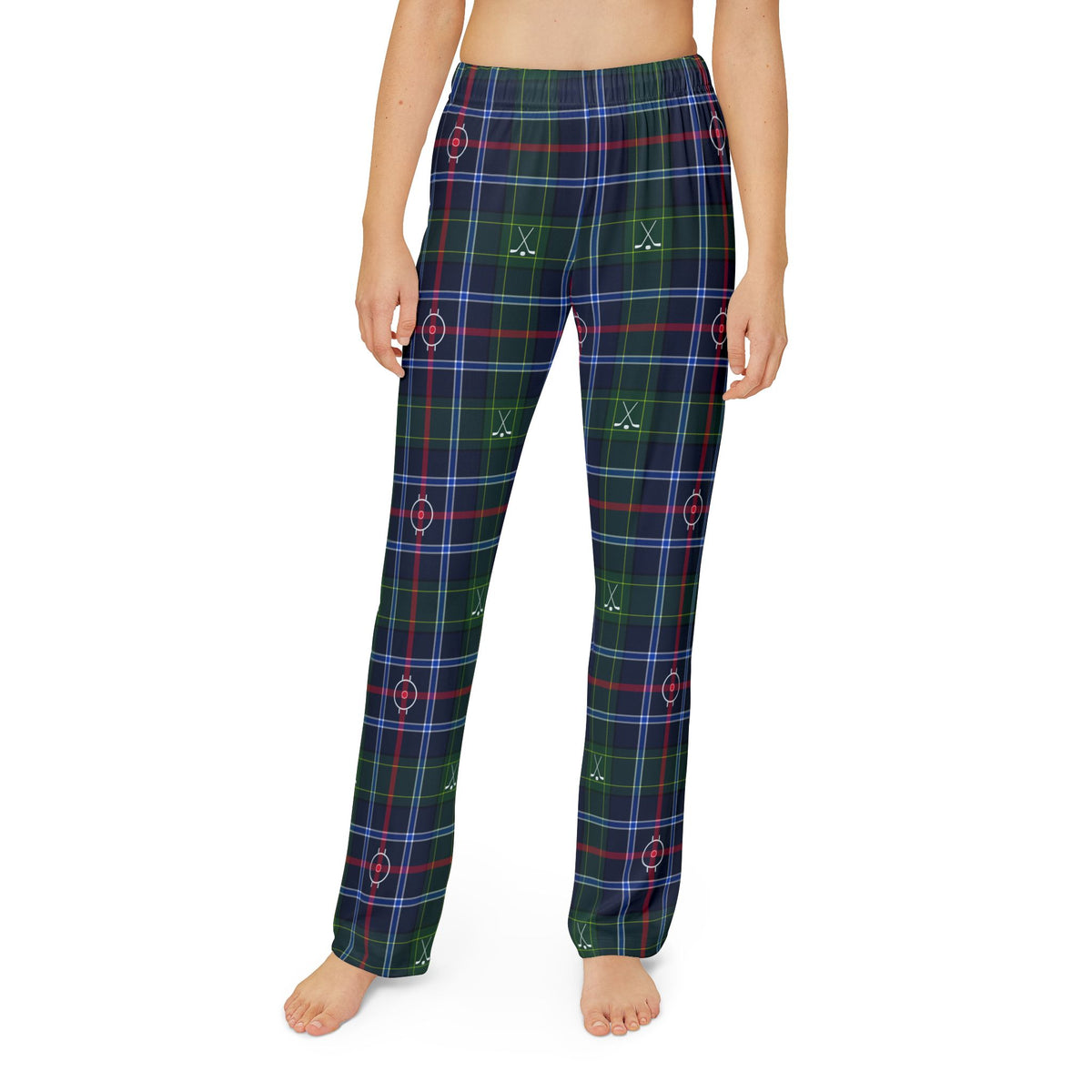 Puck Drop Plaid Kids PJs