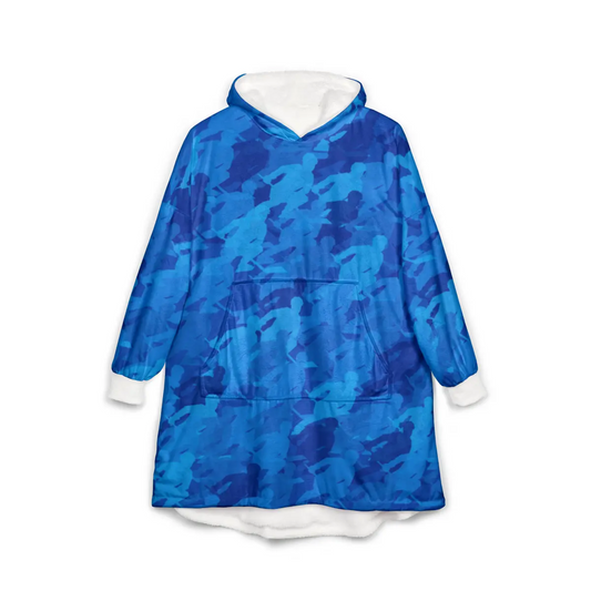 Hockey Camo Hooded Blanket