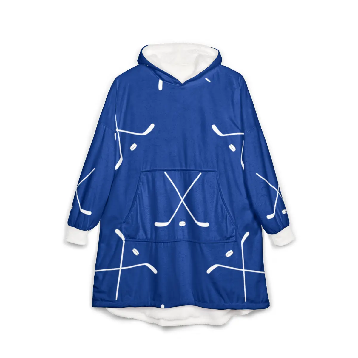 Cross Check Hooded Blanket