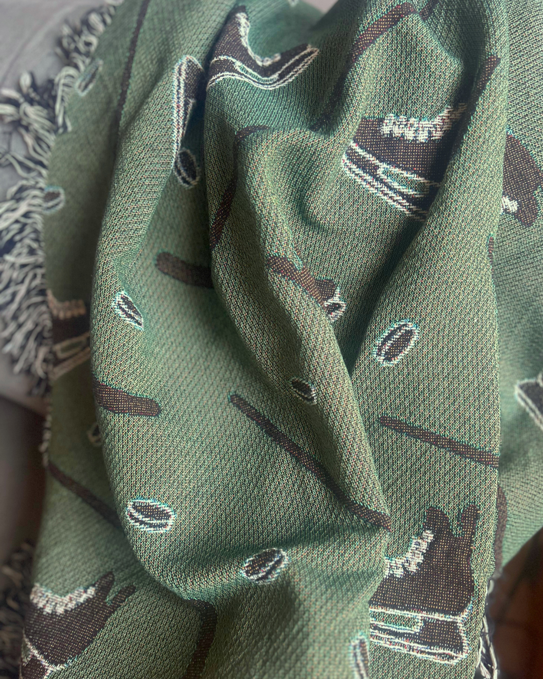 Stick & Puck Woven Blanket