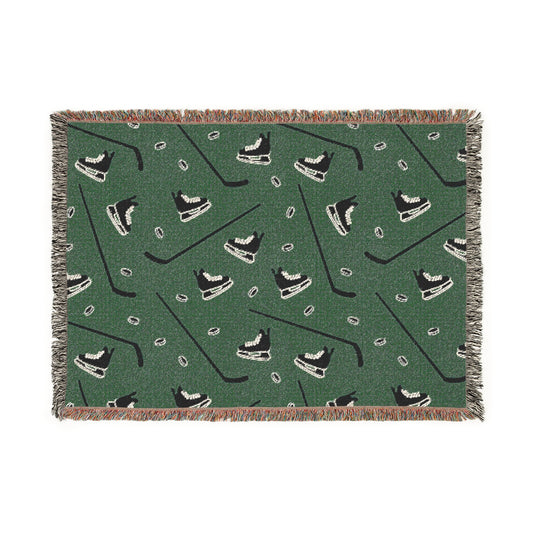Stick & Puck Woven Blanket