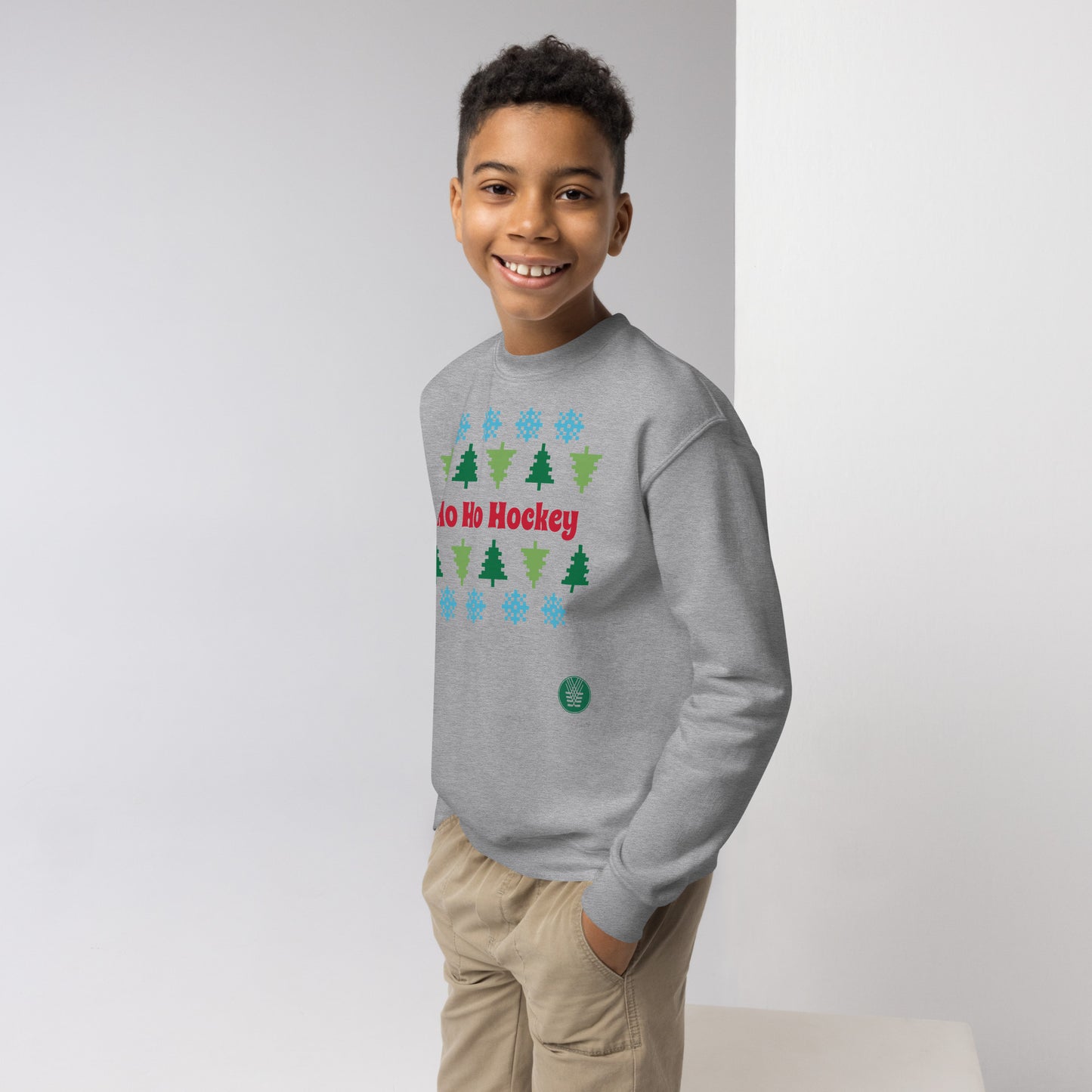 Ho Ho Hockey KIDDOS Crew Neck