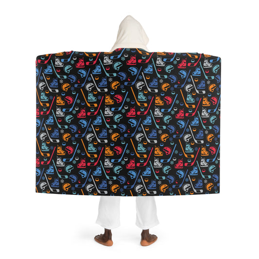 Vintage Gear Hooded Wrap Blanket