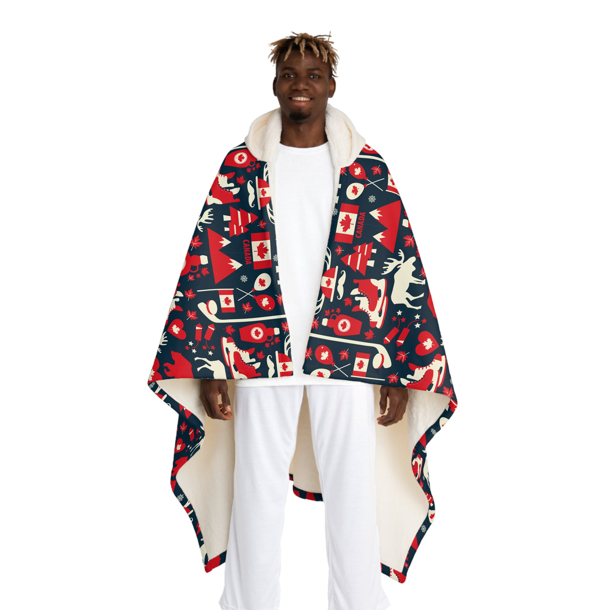 Oh Canada! Hooded Wrap Blanket
