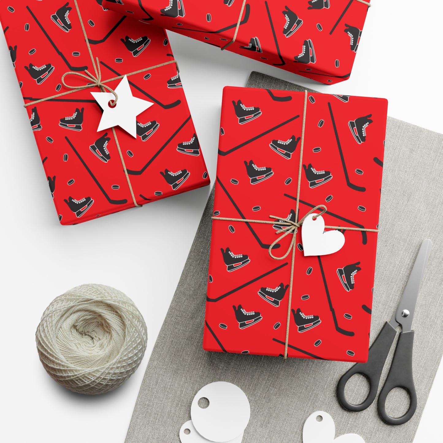 Stick & Puck Wrapping Paper