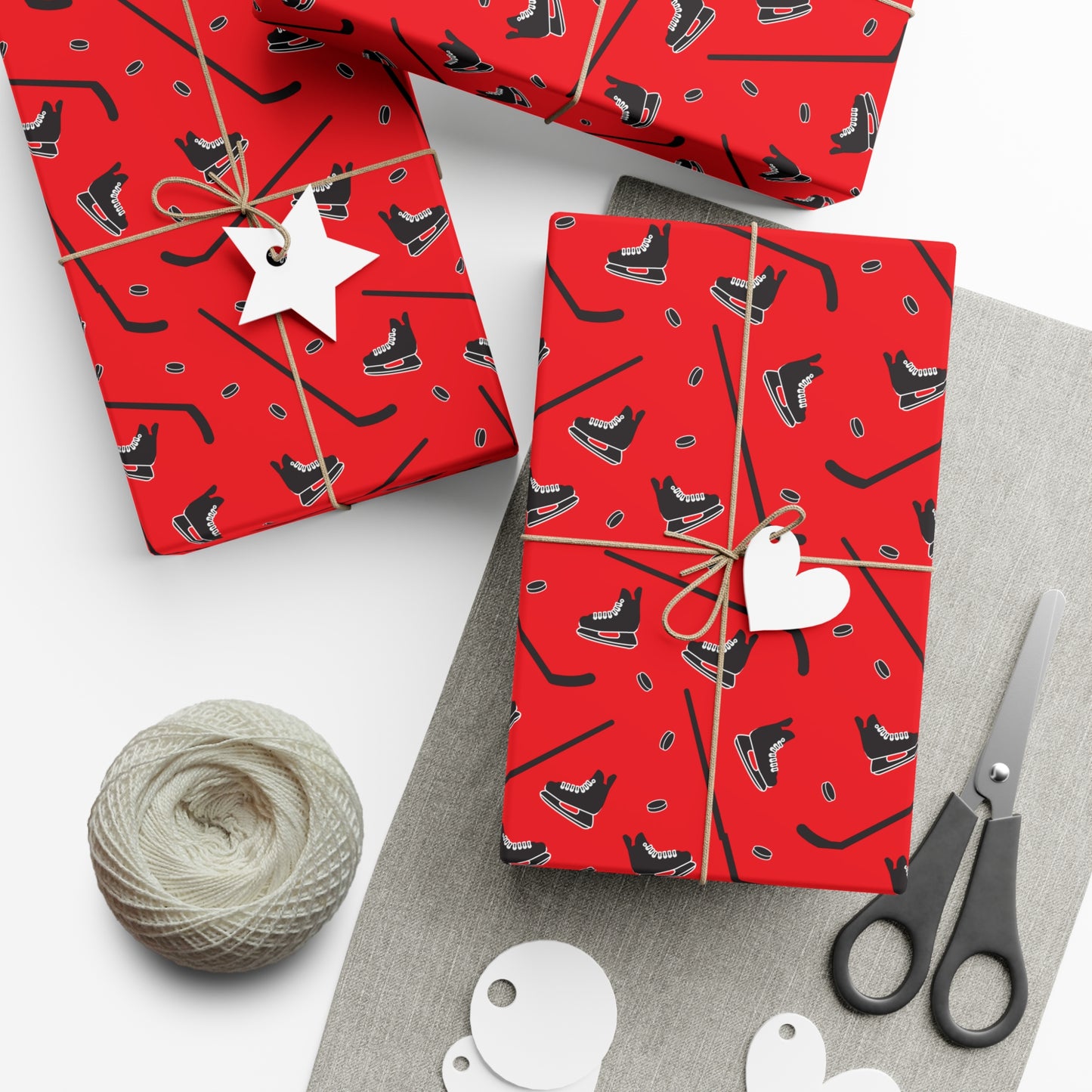 Stick & Puck Wrapping Paper