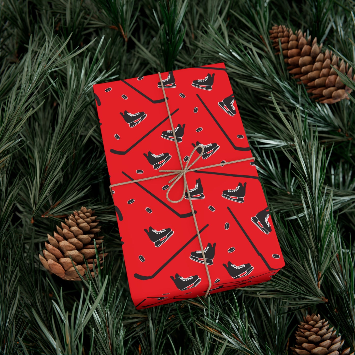Stick & Puck Wrapping Paper