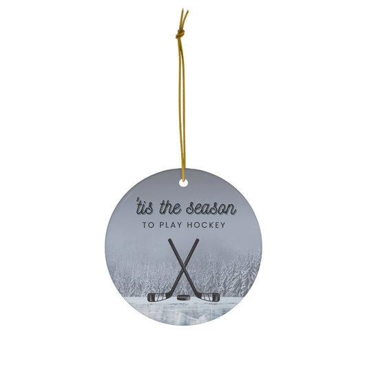 Pond Hockey Ornament