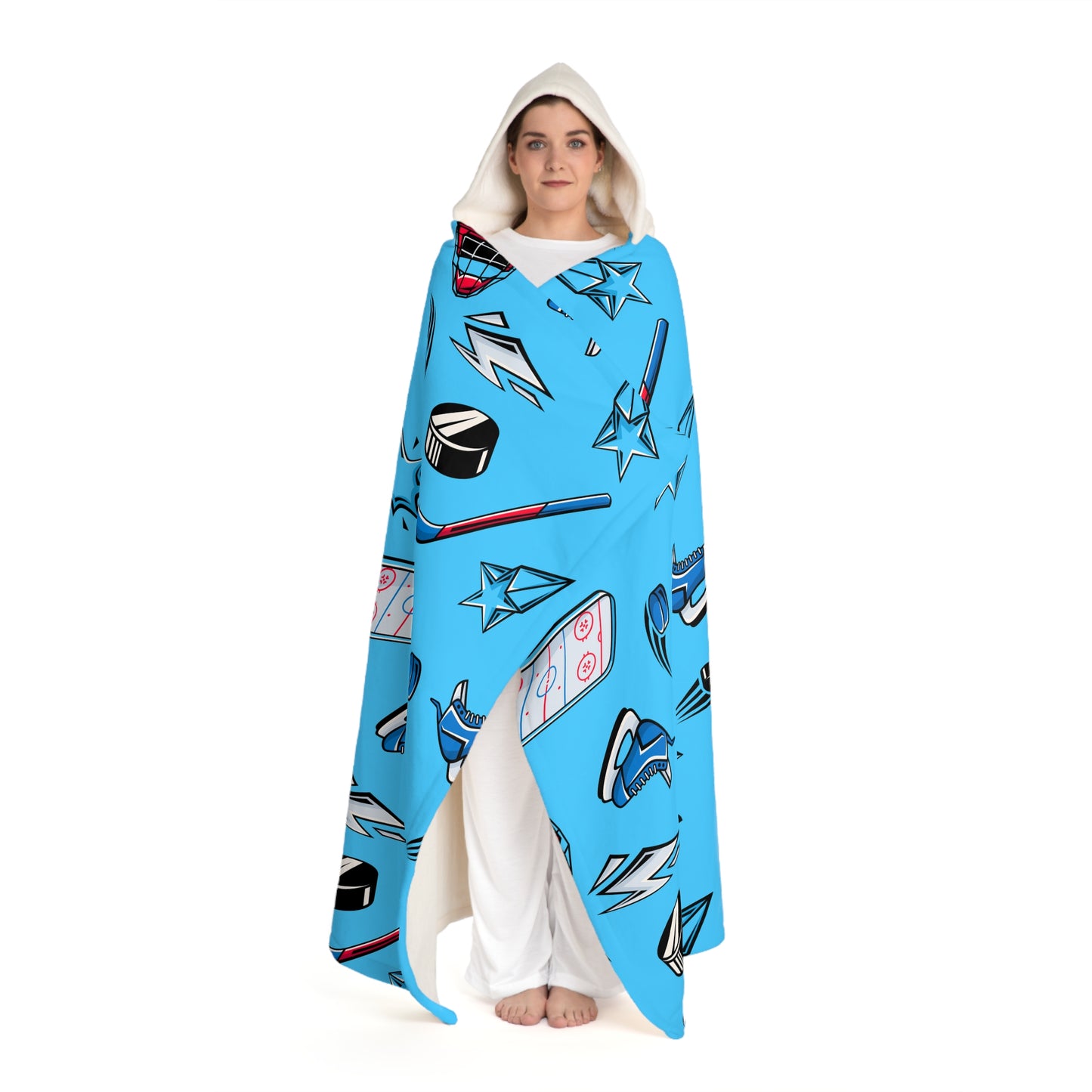 Hockey Pop Hooded Wrap Blanket