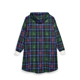 Puck Drop Plaid Hooded Blanket