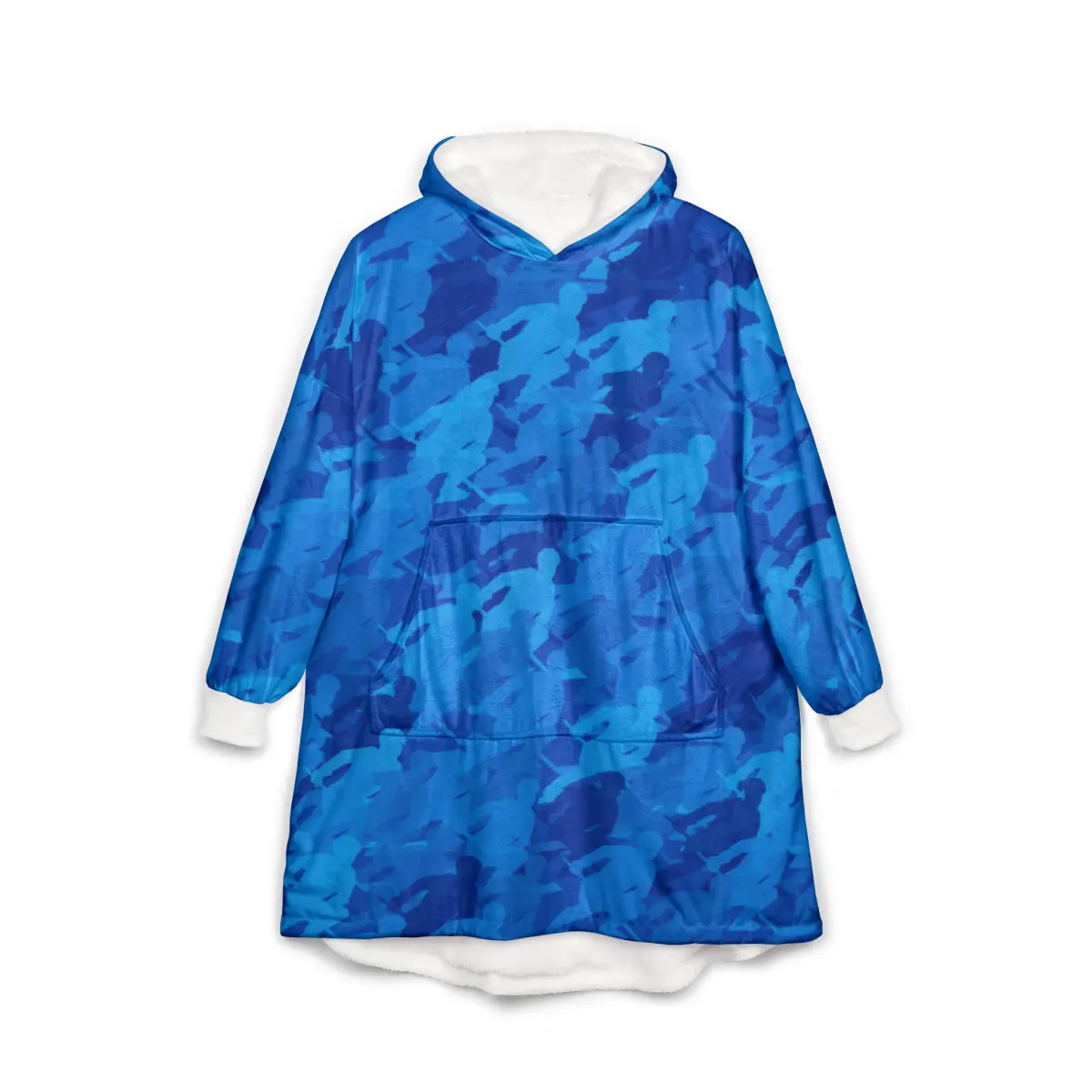 Hockey Camo Hooded Blanket