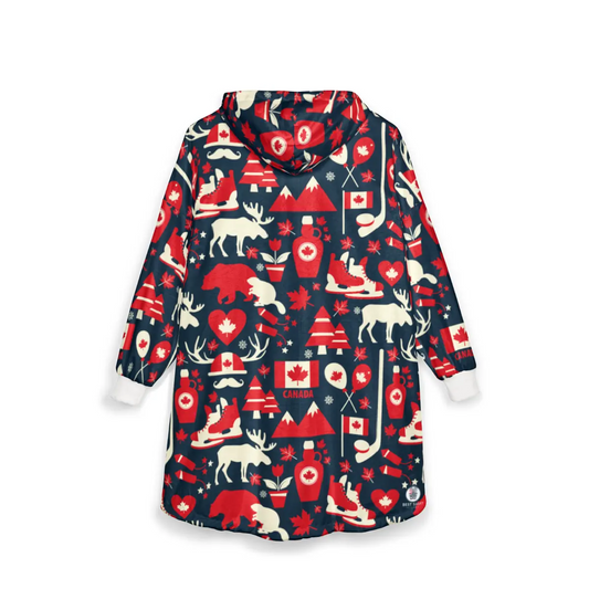 Oh Canada! Hooded Blanket