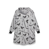 Stick & Puck Hooded Blanket