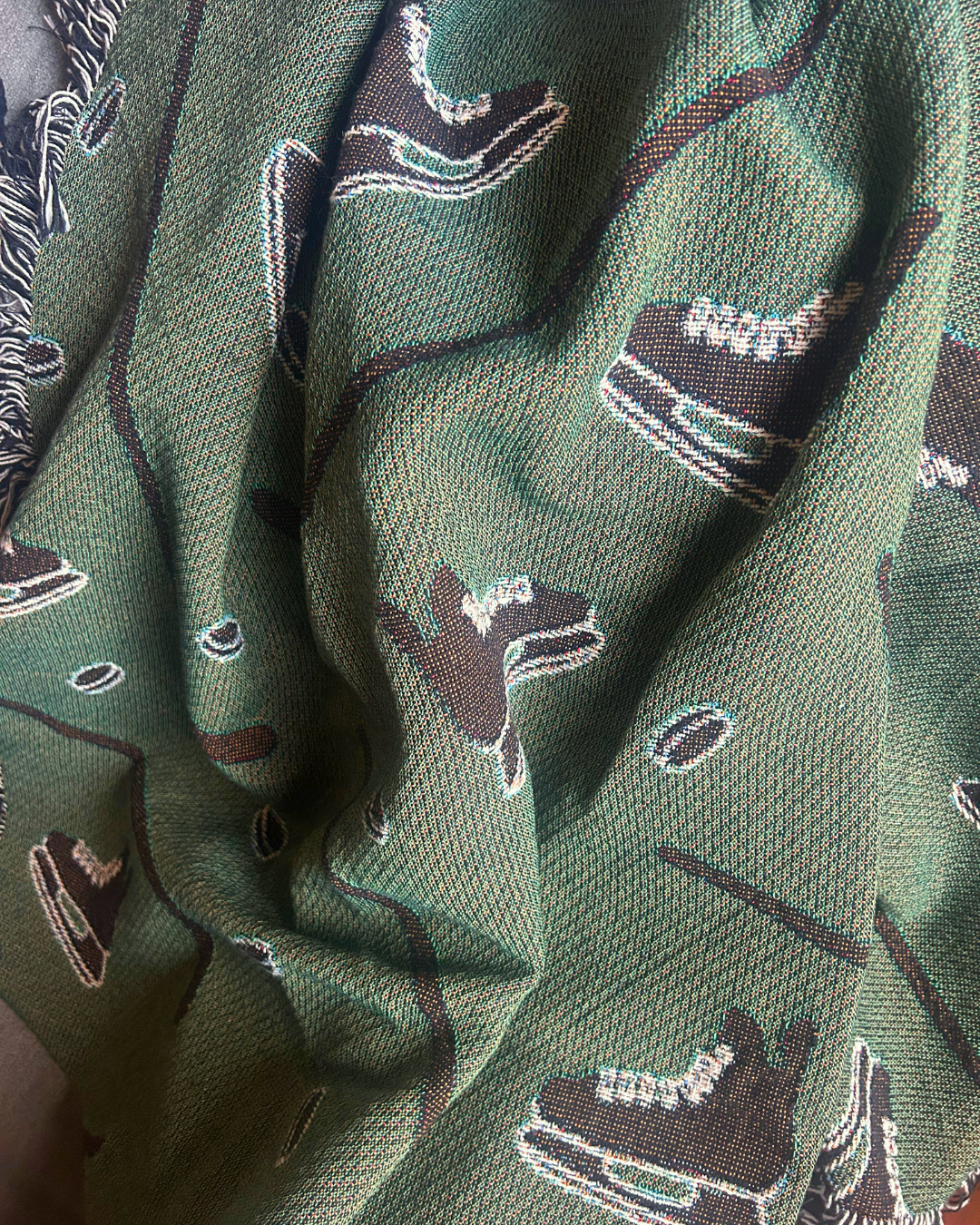 Stick & Puck Woven Blanket