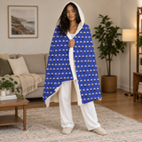 Helmet Hair, Don't Care - Hooded Wrap Blanket