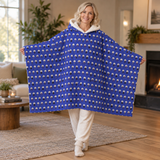 Helmet Hair, Don't Care - Hooded Wrap Blanket