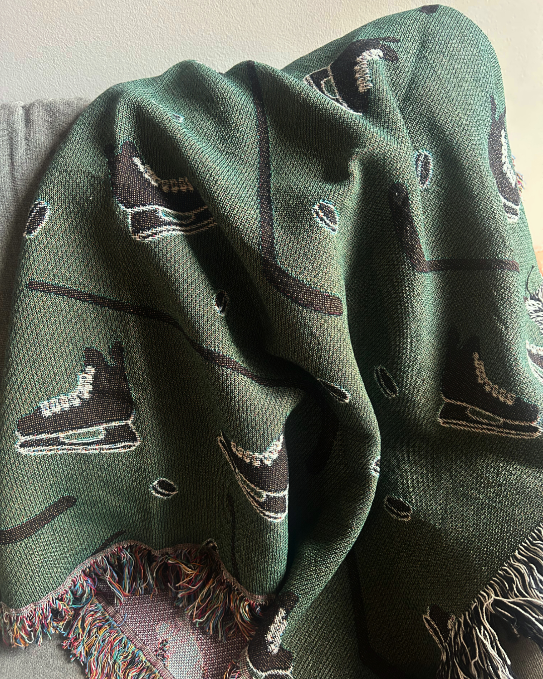 Stick & Puck Woven Blanket