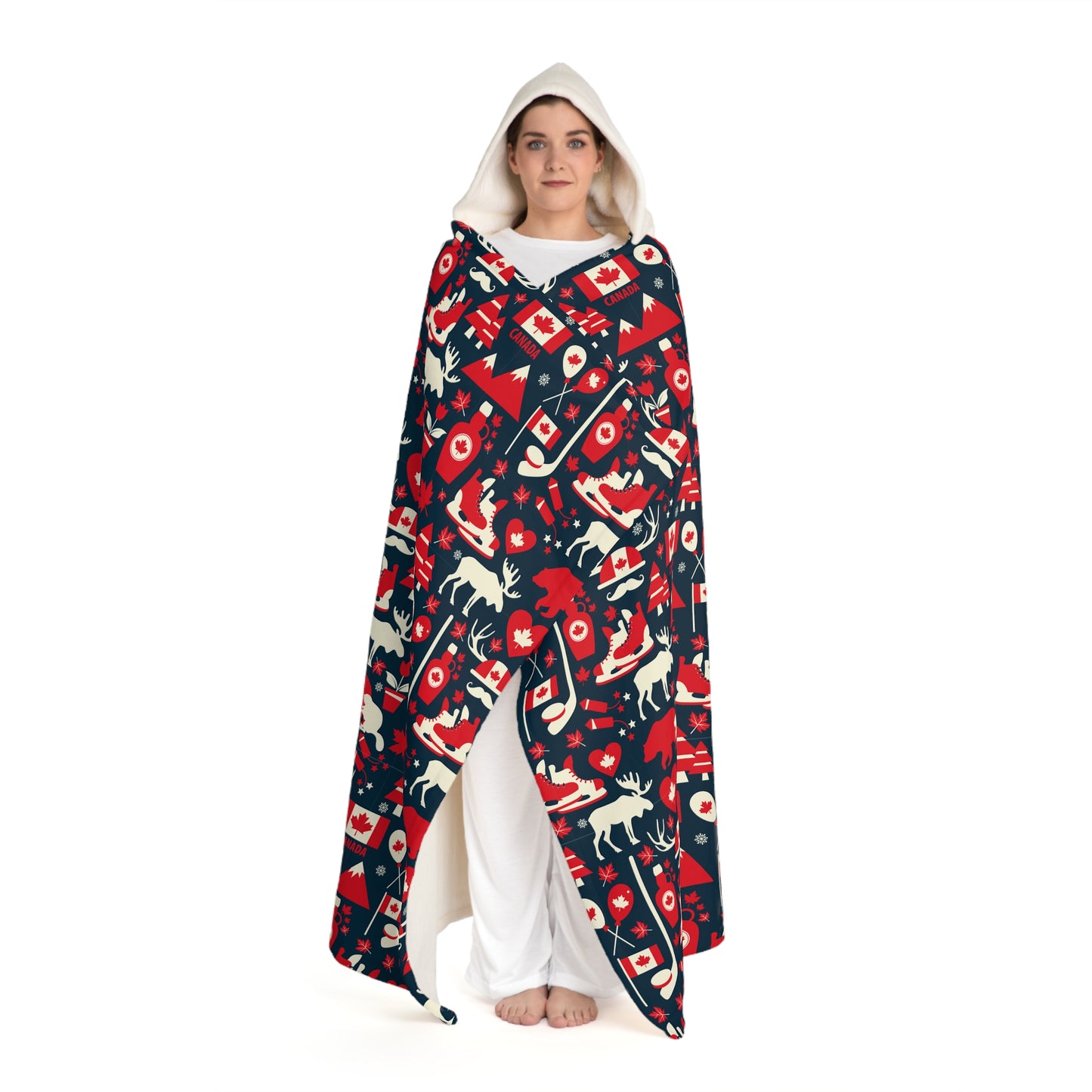 Oh Canada! Hooded Wrap Blanket