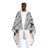 Stick & Puck Hooded Wrap Blanket