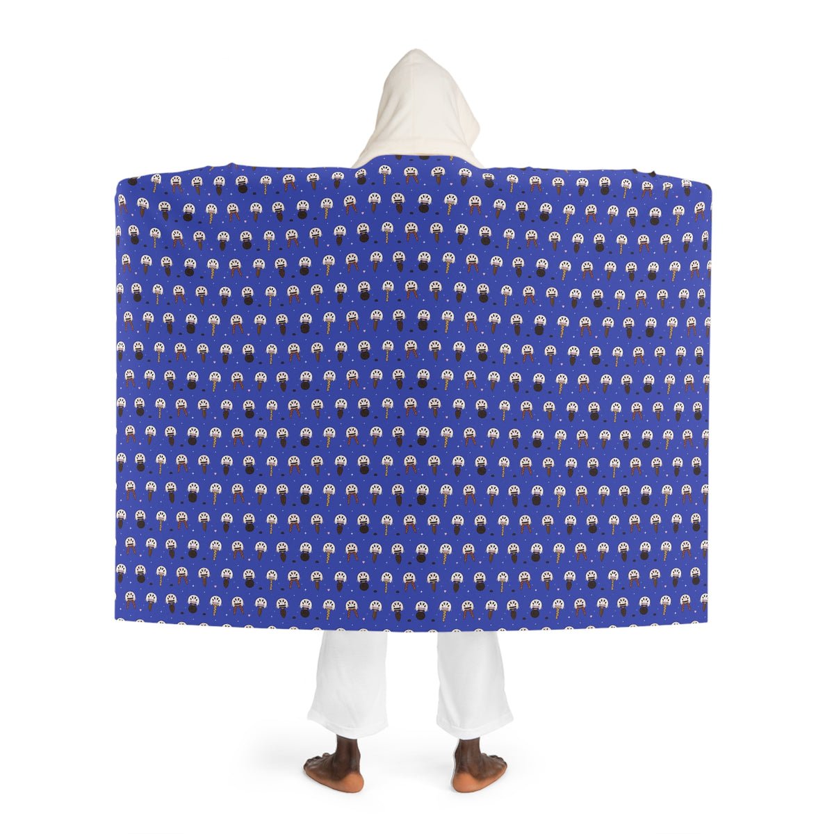 Helmet Hair, Don't Care - Hooded Wrap Blanket