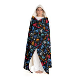 Vintage Gear Hooded Wrap Blanket