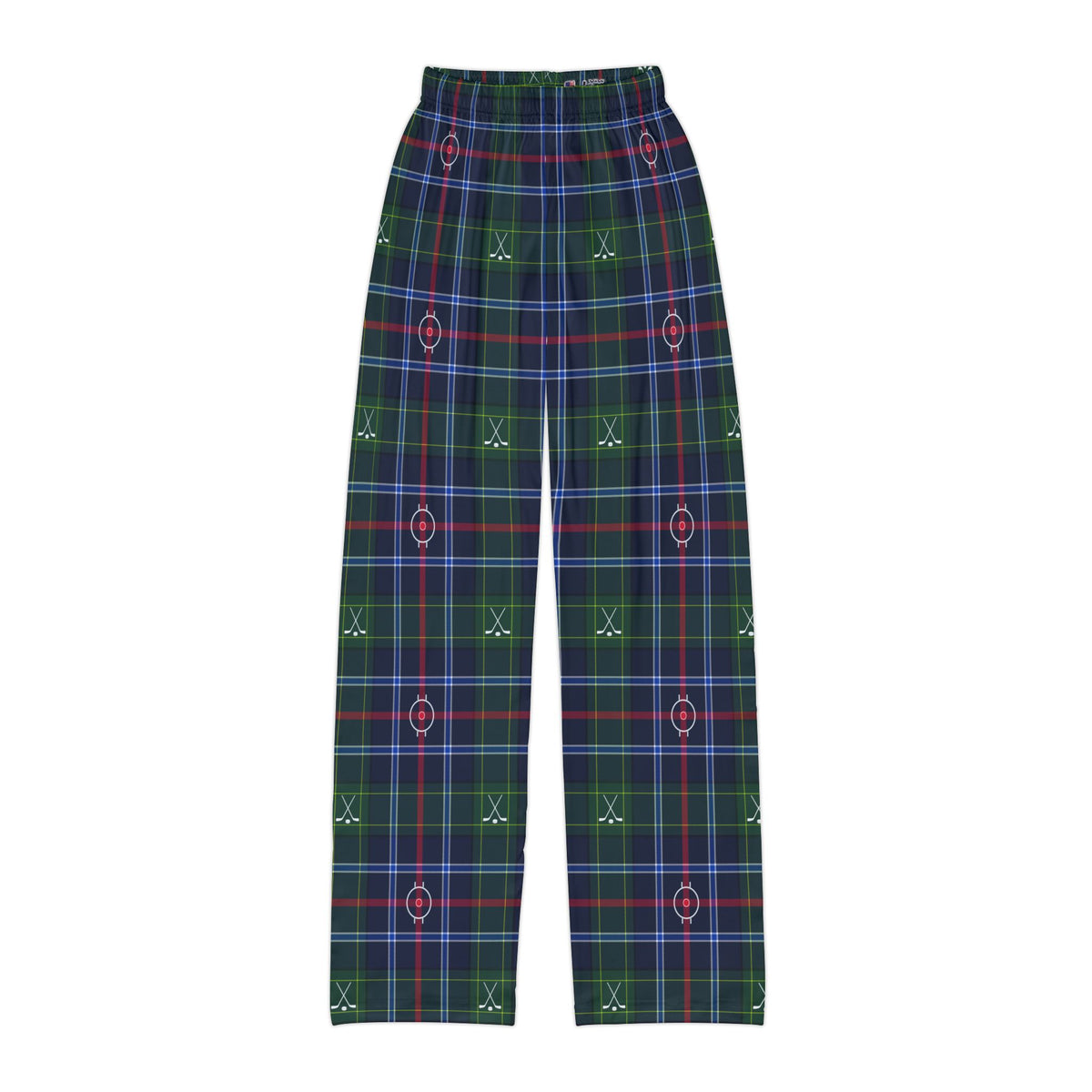 Puck Drop Plaid Kids PJs