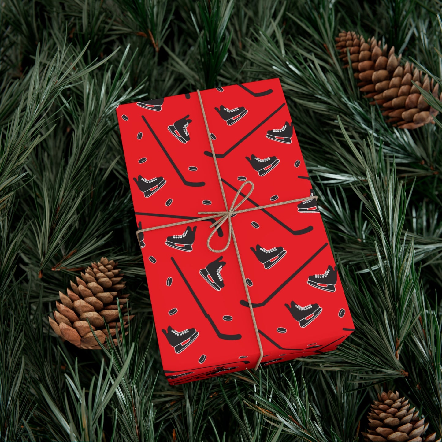 Stick & Puck Wrapping Paper