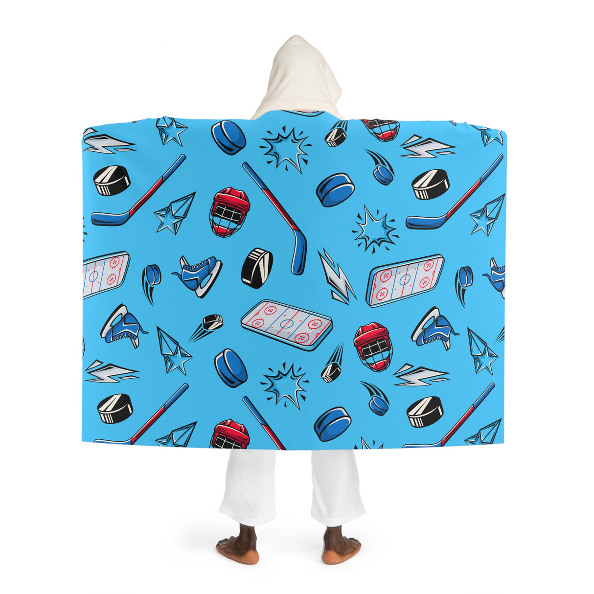 Hockey Pop Hooded Wrap Blanket