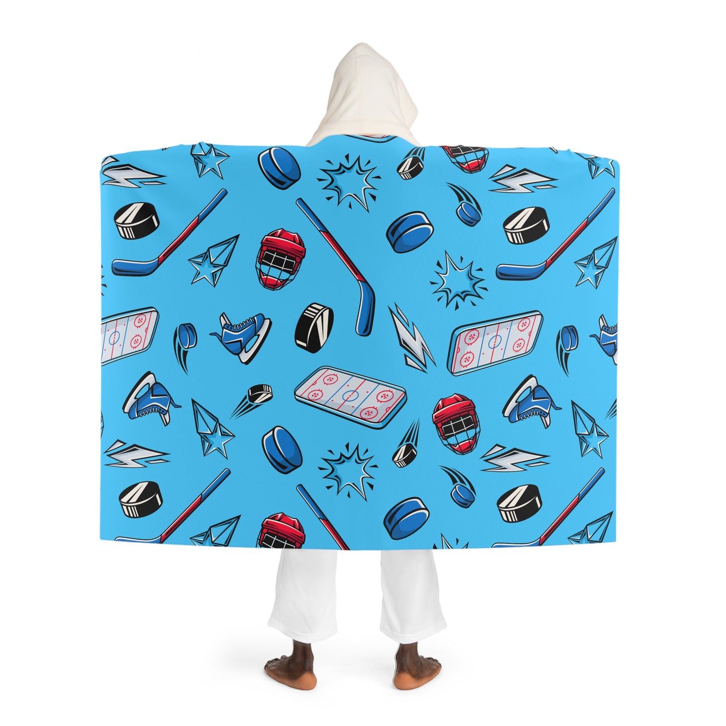 Hockey Pop Hooded Wrap Blanket
