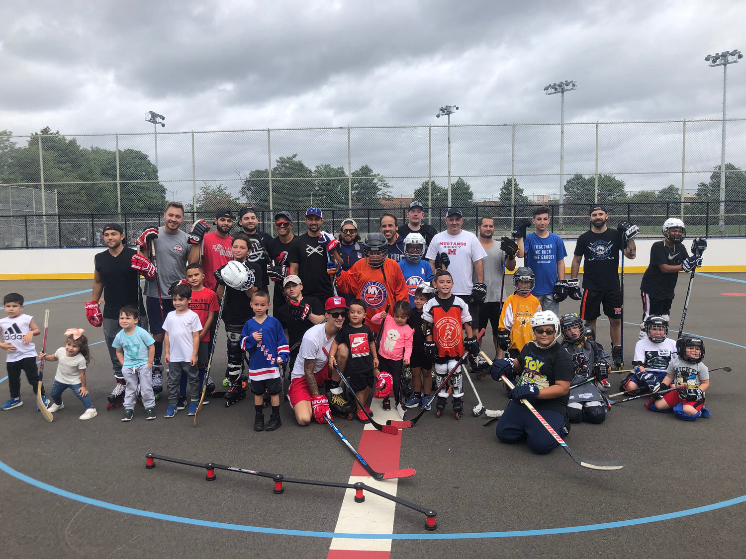 Group image from the very first Hockey for Good Event, Queens, NY 2019