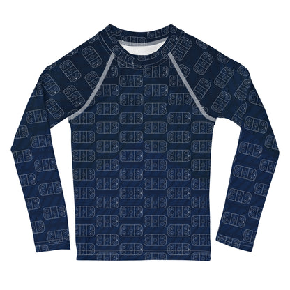 Blue Line Swim Shirt