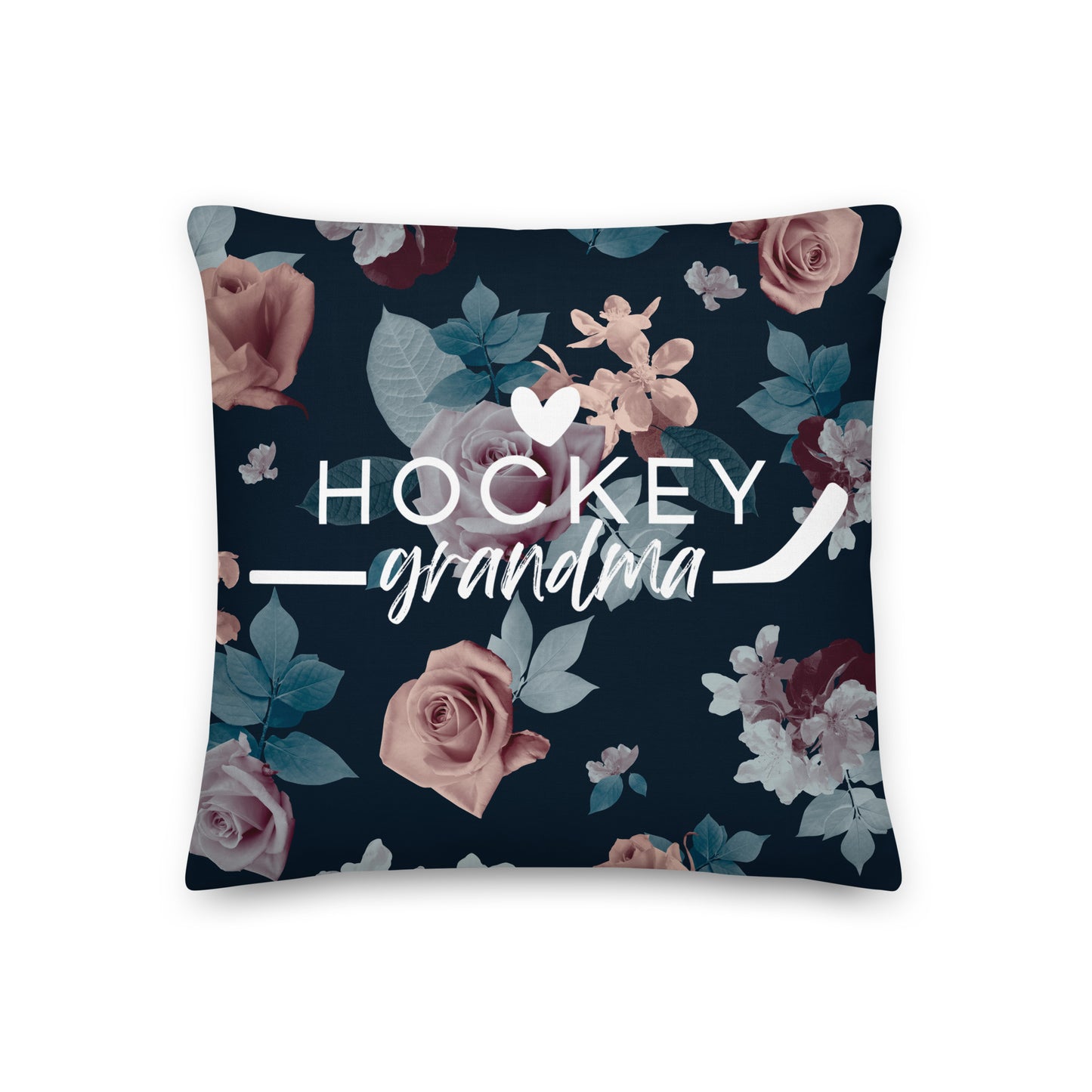 Hockey GRANDMA throw pillow