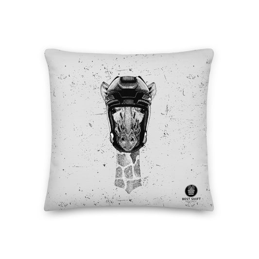 Hockey Giraffe Throw Pillow