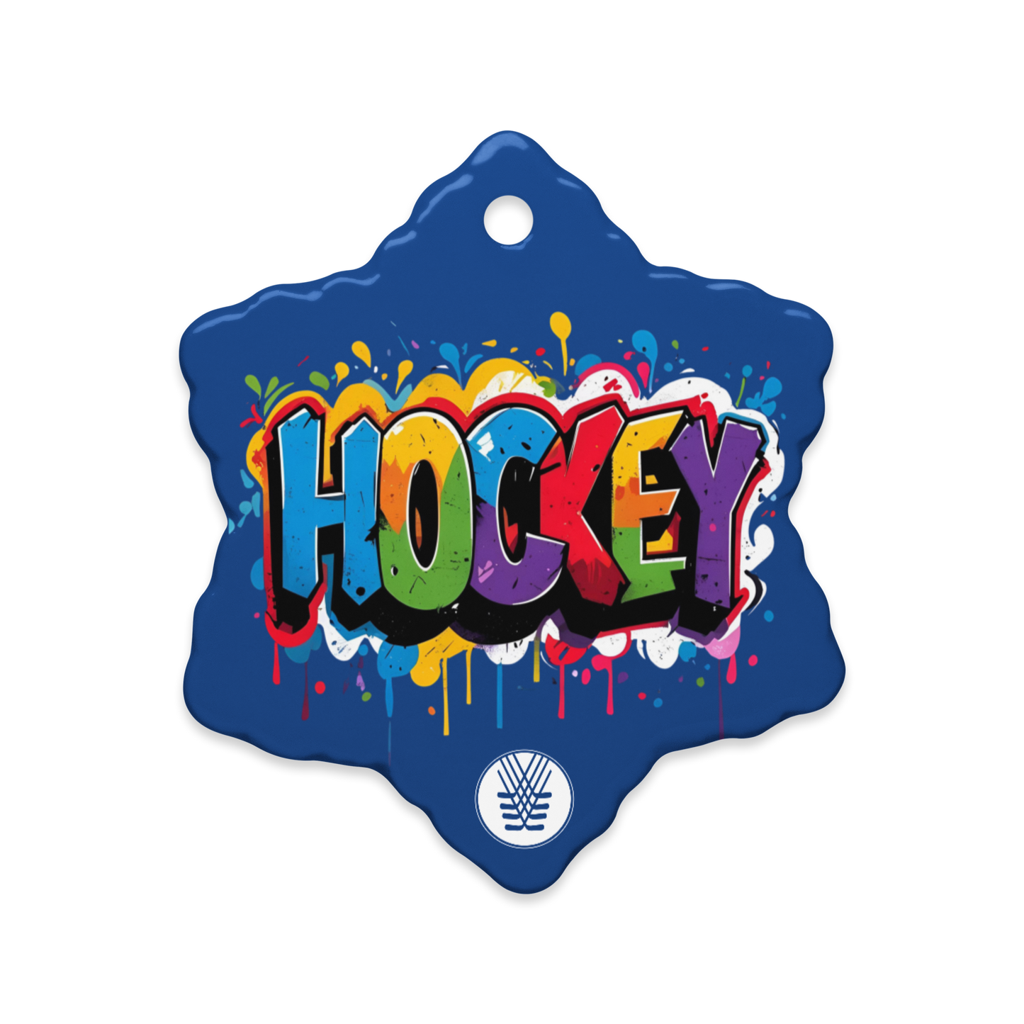 Hockey Grafitti Ornament