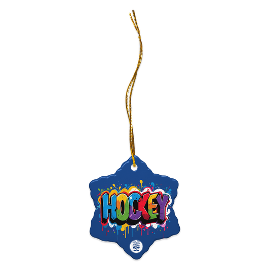 Hockey Grafitti Ornament
