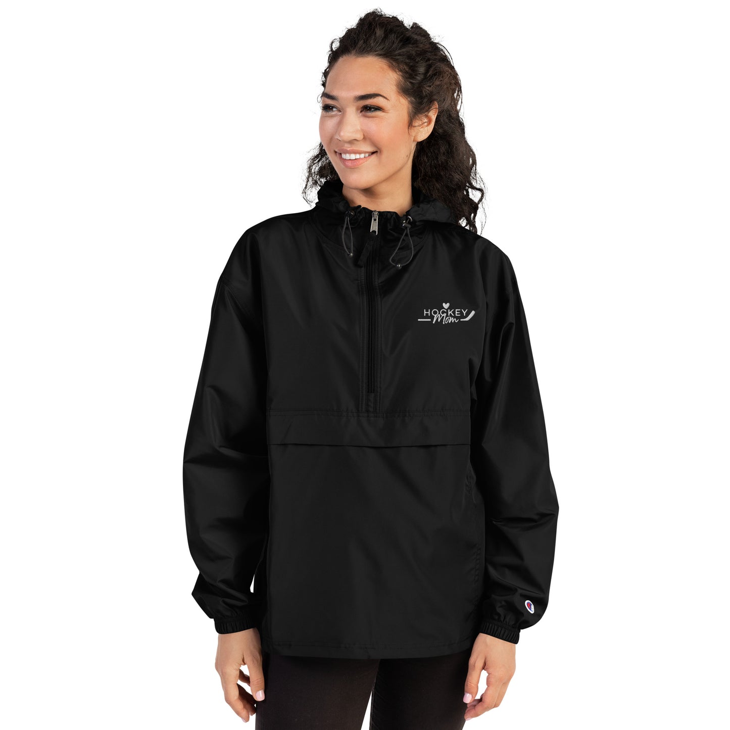 Hockey MOM - Embroidered Packable Jacket