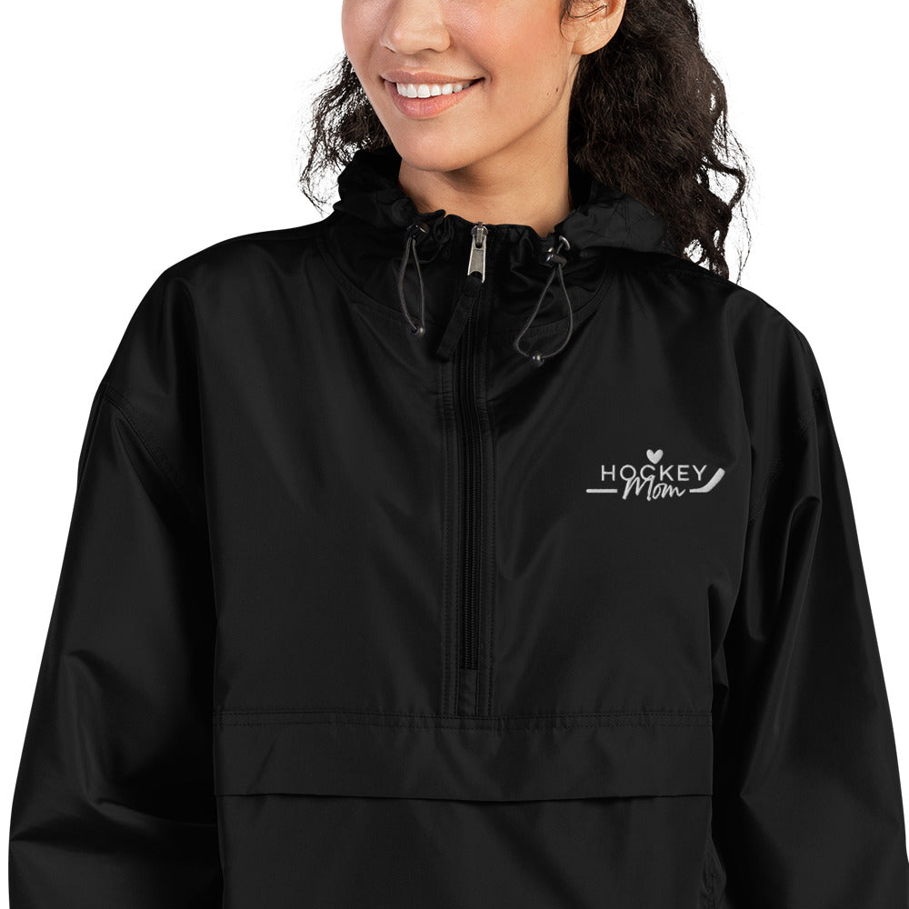 Hockey MOM - Embroidered Packable Jacket