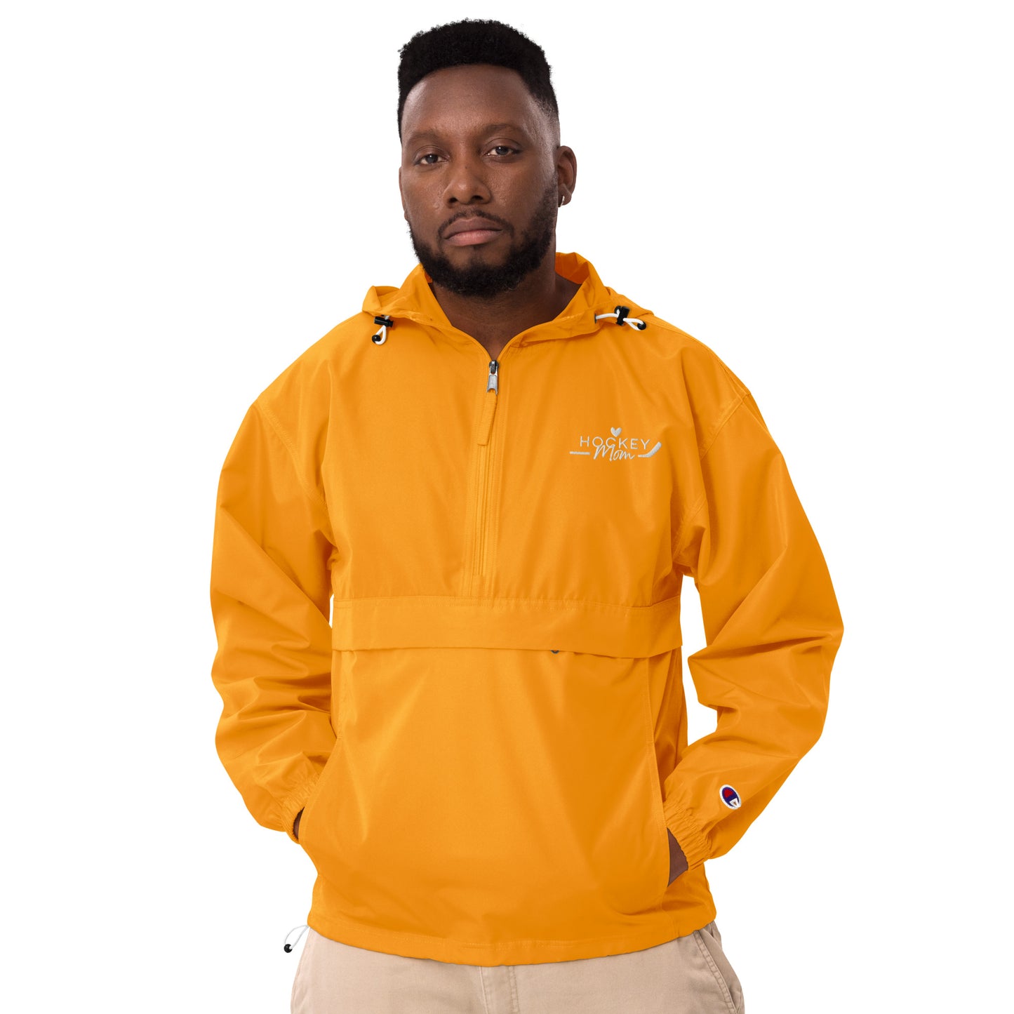 Hockey MOM - Embroidered Packable Jacket