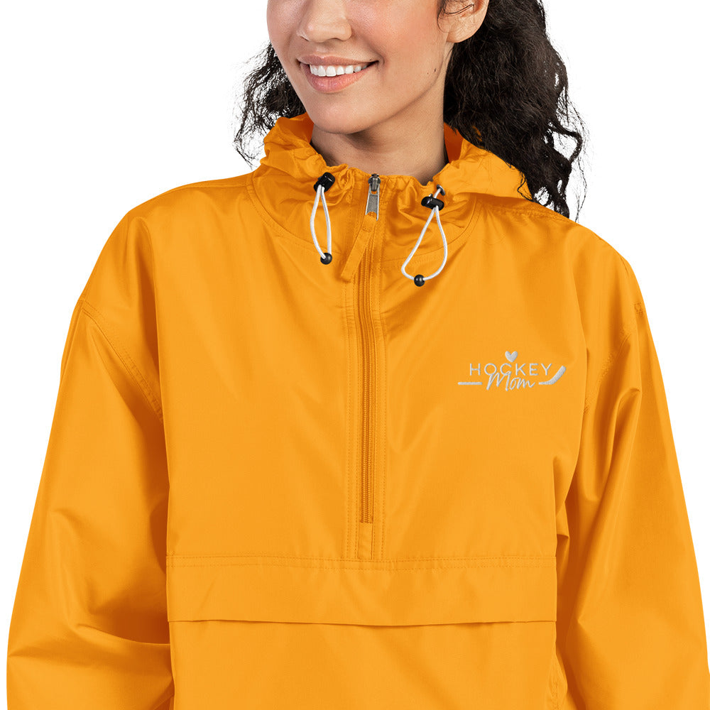 Hockey MOM - Embroidered Packable Jacket