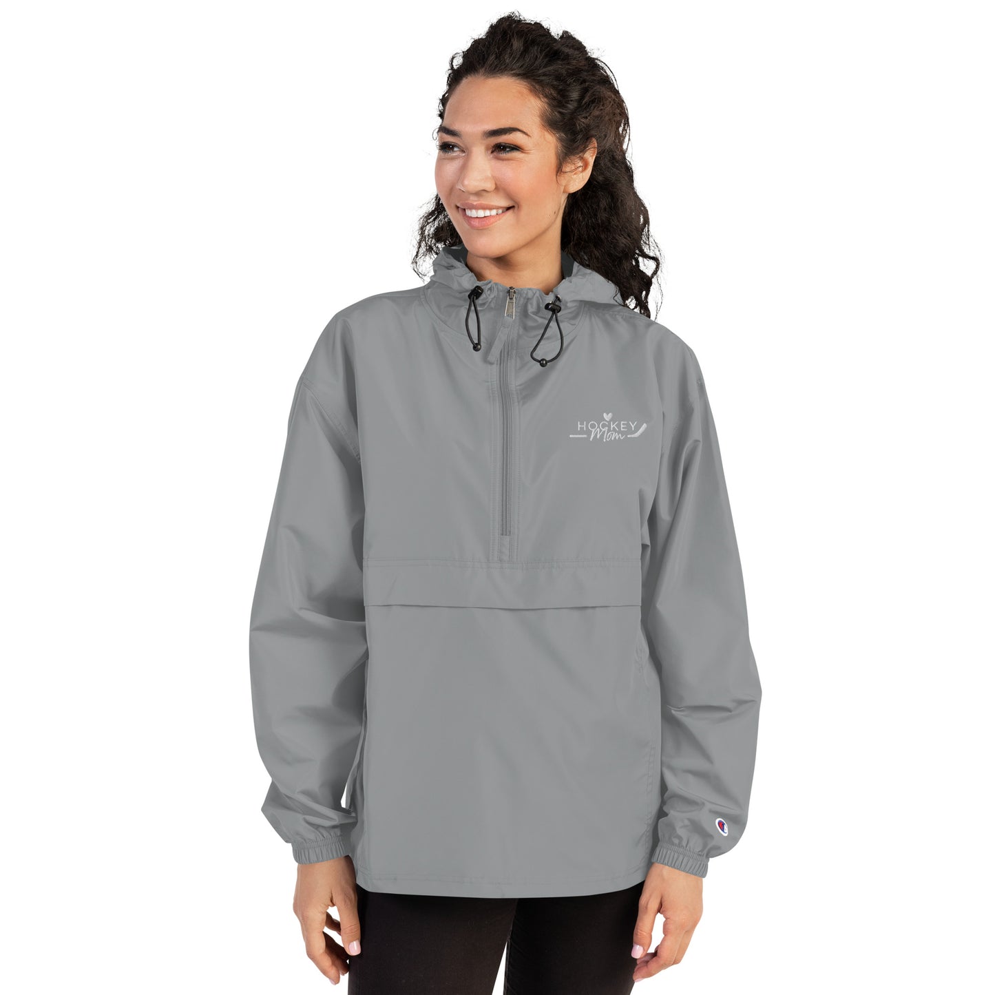 Hockey MOM - Embroidered Packable Jacket
