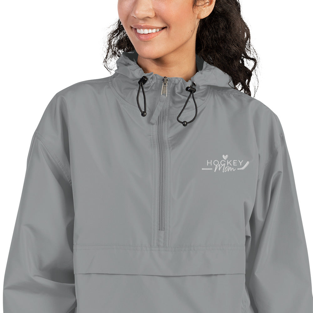 Hockey MOM - Embroidered Packable Jacket