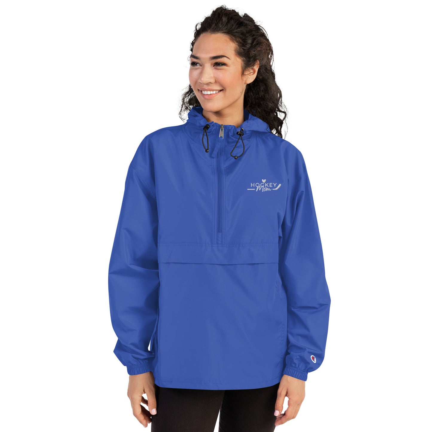 Hockey MOM - Embroidered Packable Jacket