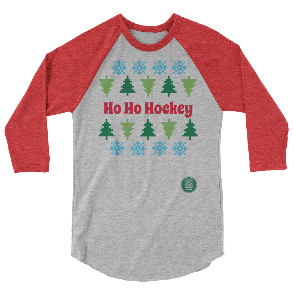 Ho Ho Hockey Raglan T