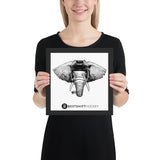 Beast Mode Elephant Wall Art