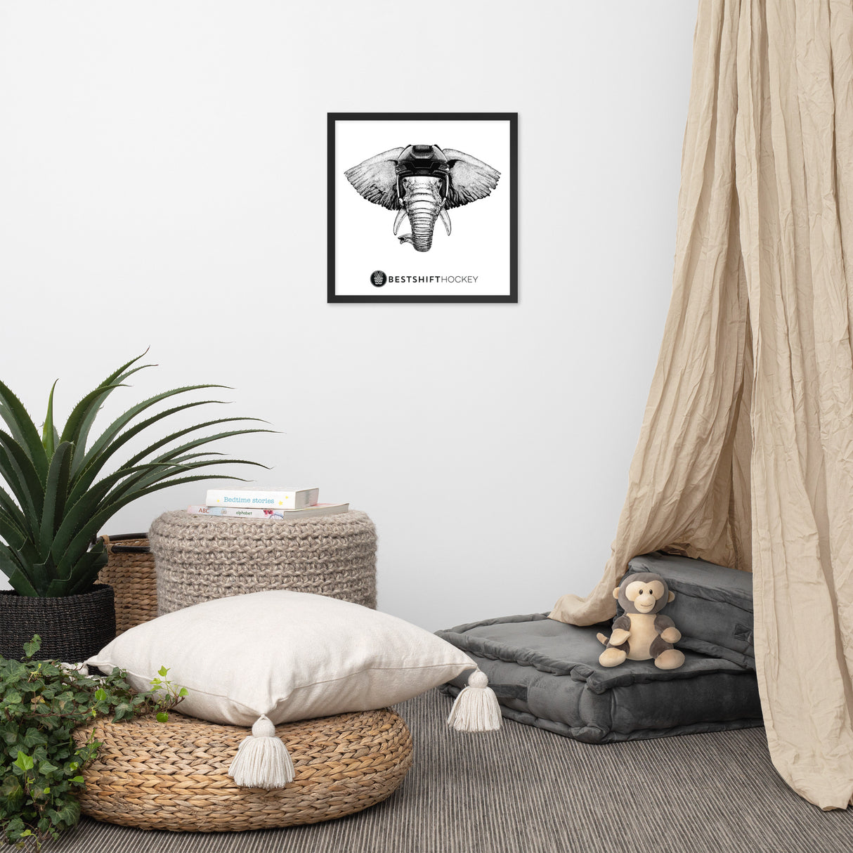 Beast Mode Elephant Wall Art