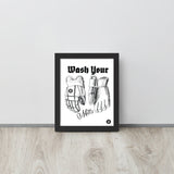 Wash Your Mitts Wall Art